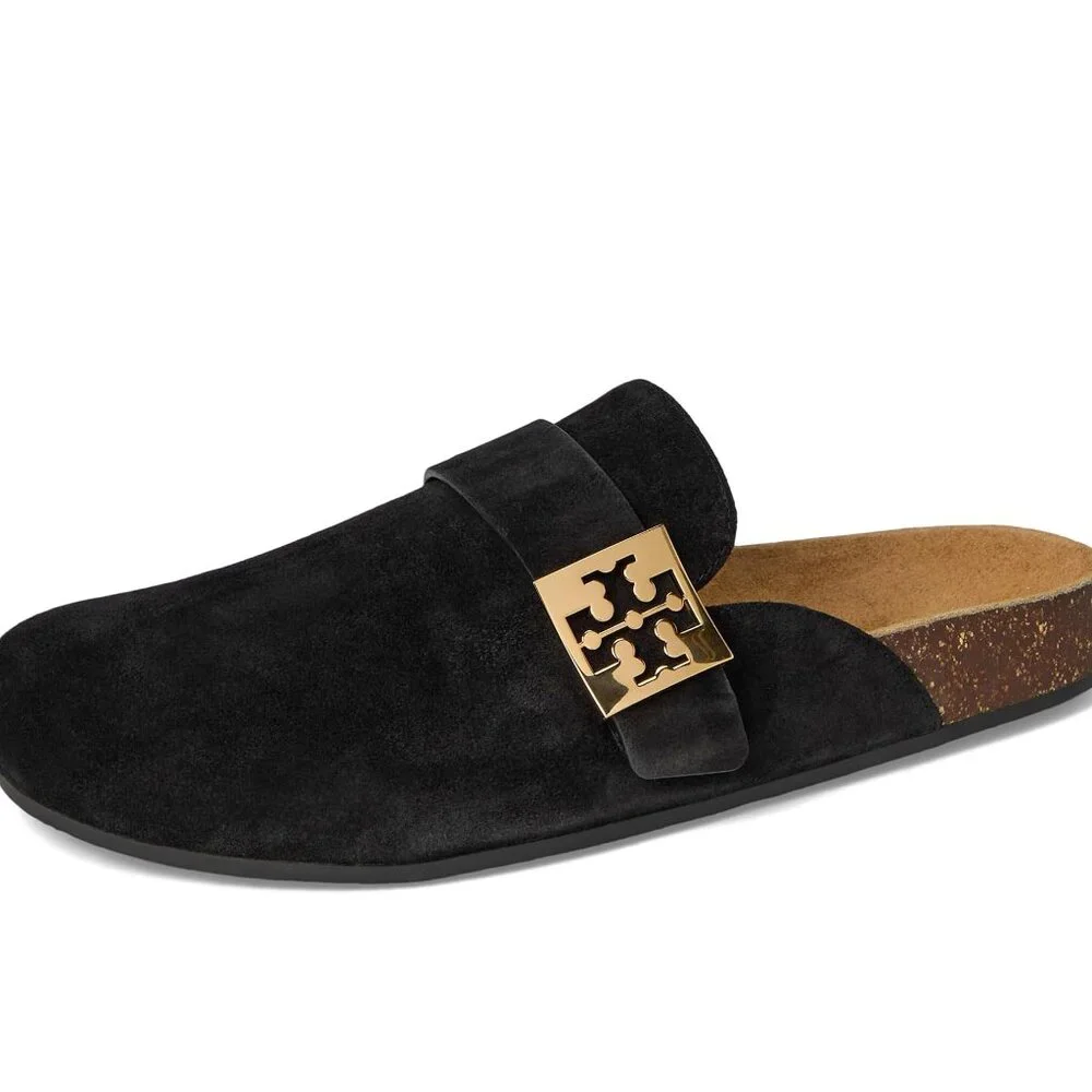 Tory Burch Suede Mellow Mule – Black